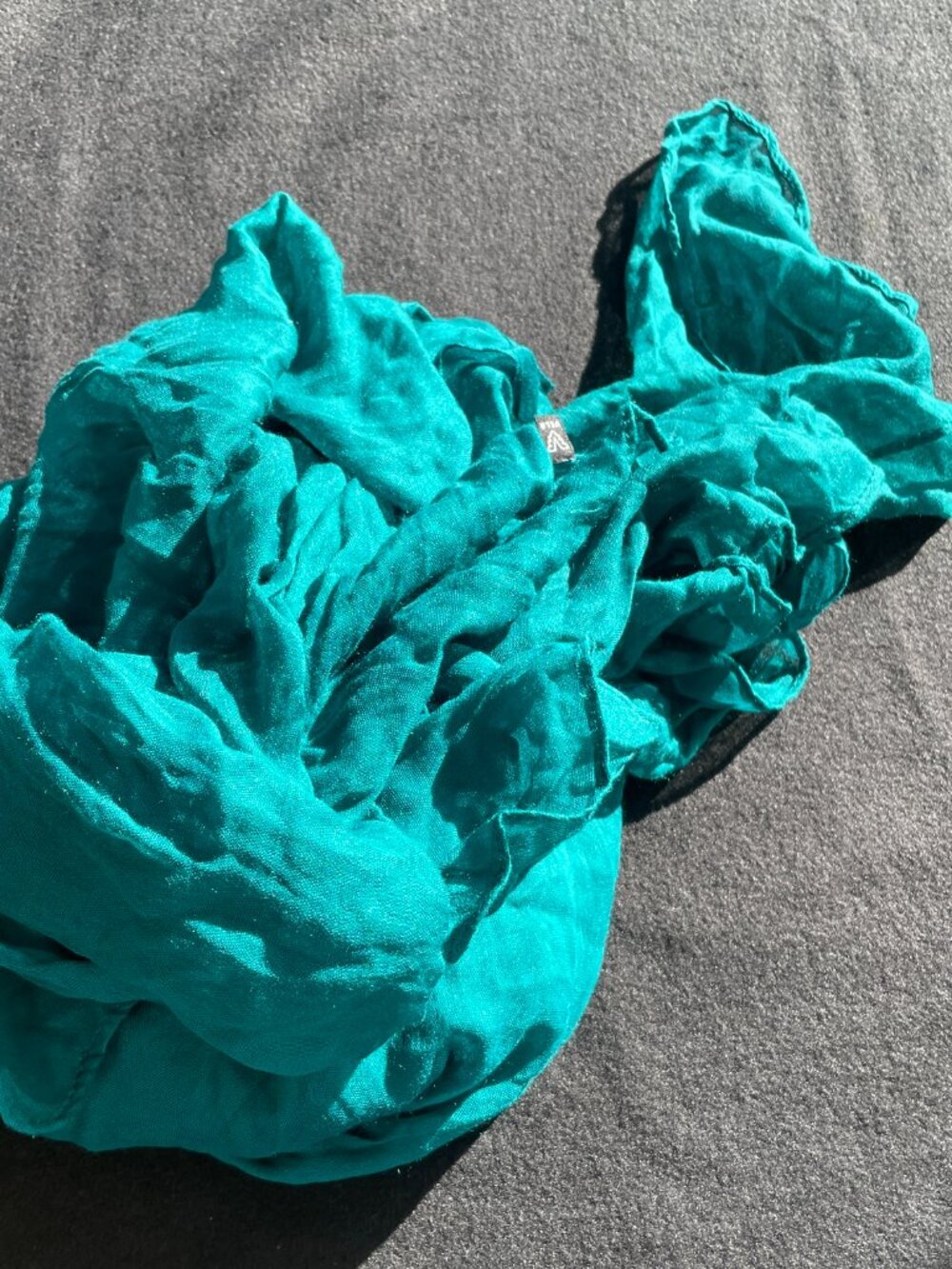 New Mint Green Satin Matte Hihab Scarf + Vela Modal Scraf - Picture 2 of 5